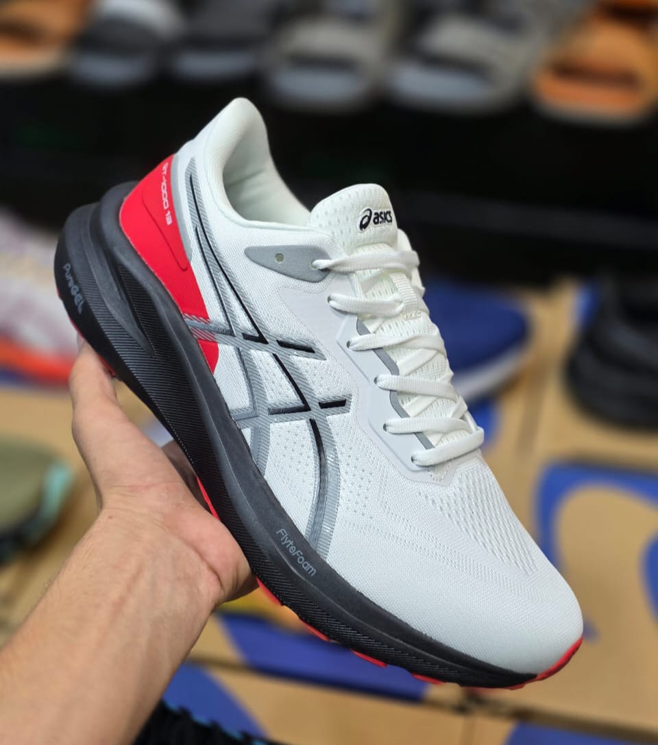 ASICS GT 1000 13 Cricket (Dot Perfect) - Grey/Red - Multiple Size