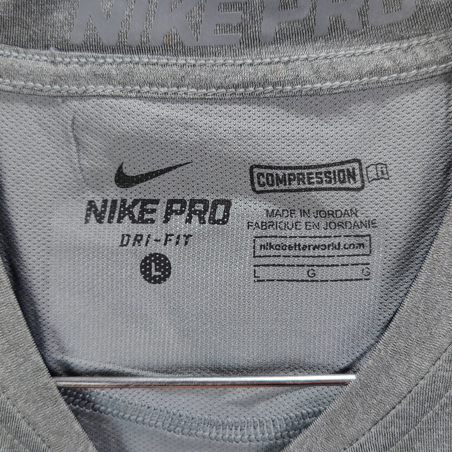 Nike Pro DriFit Compression Shirt - Grey - TS1067