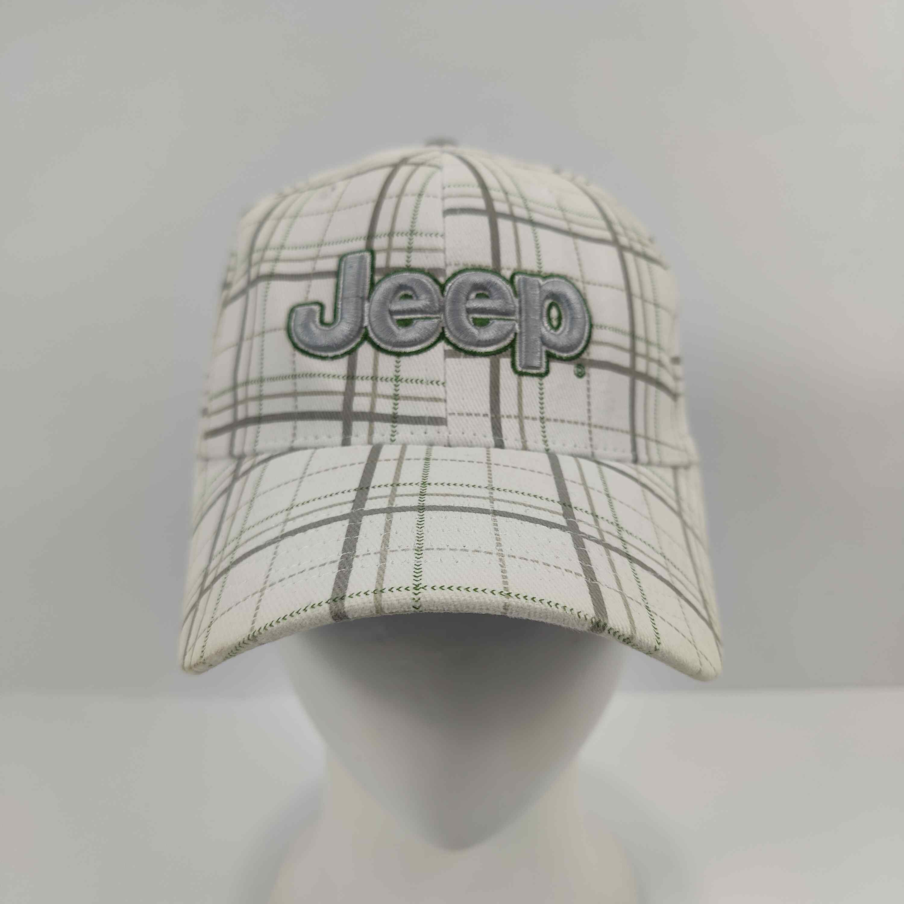 Jeep Checkerd Cap - White - 1391