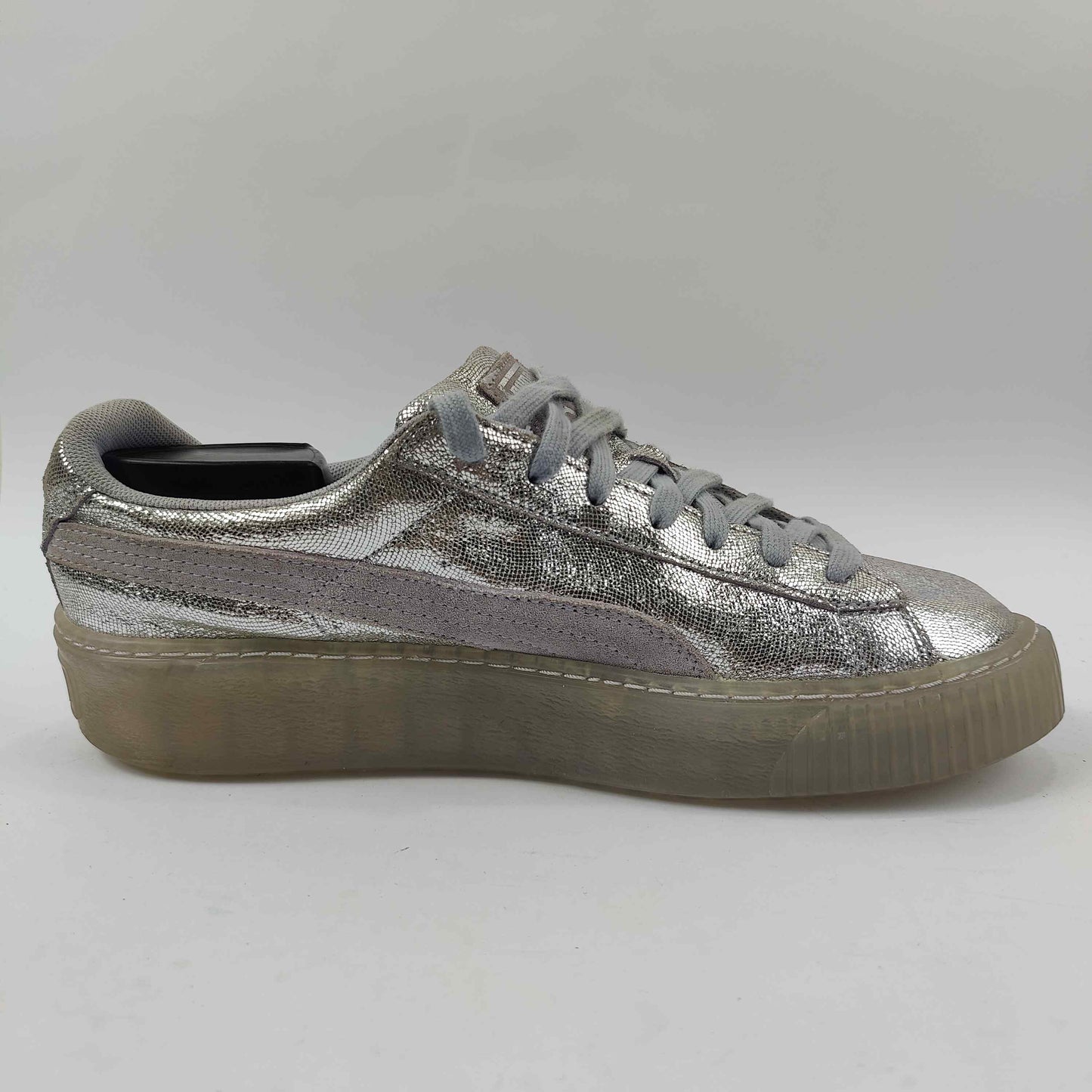 Puma Basket Platform (UK/PK 8) - Silver - 4206308