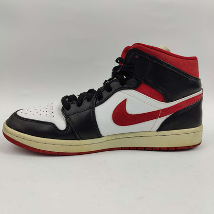 Nike Air Jordan 1 Mid (UK/PK 9) - Red/Black - 4407073