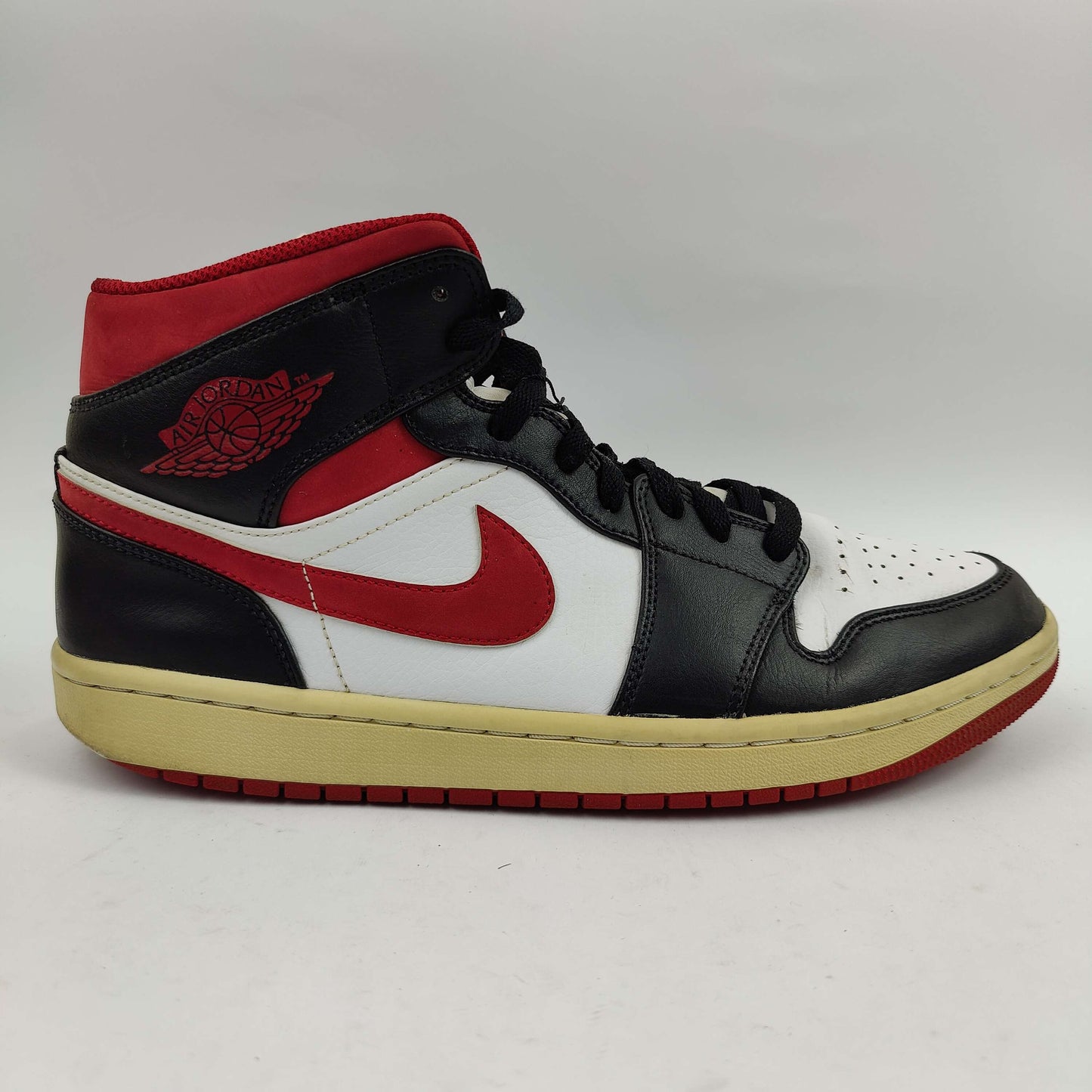 Nike Air Jordan 1 Mid (UK/PK 9) - Red/Black - 4407073