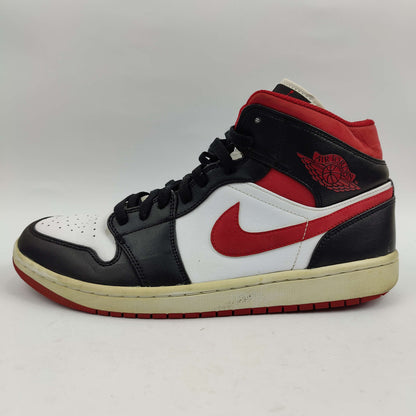 Nike Air Jordan 1 Mid (UK/PK 9) - Red/Black - 4407073