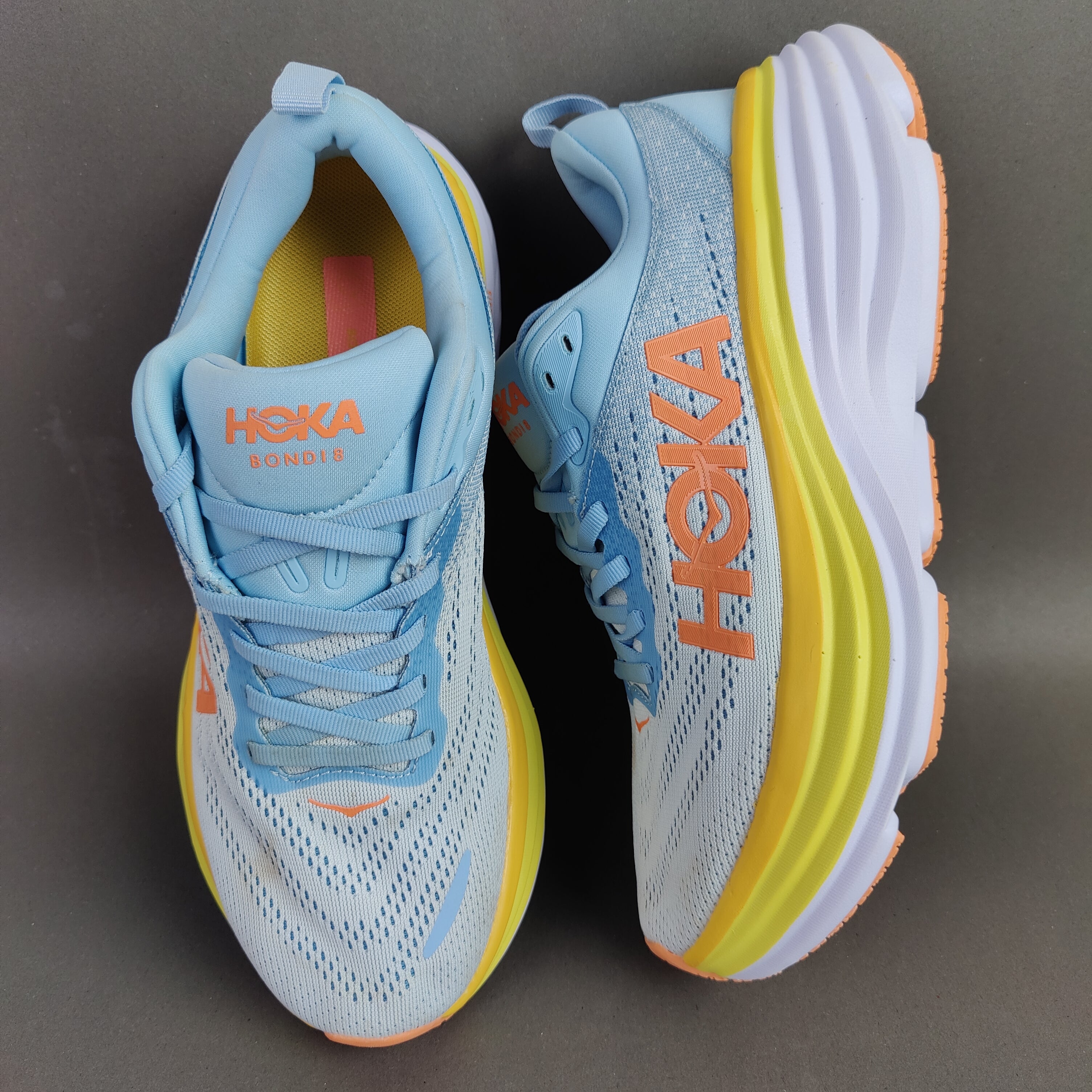 HOKA Bondi 8 (Dot Perfect) - Blue - Multiple Size