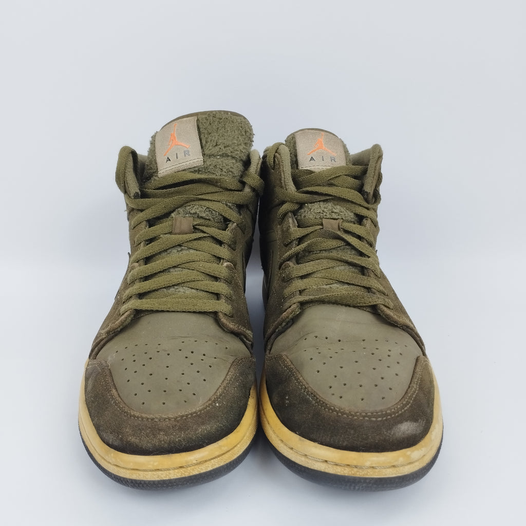 Nike Air Jordan 1 Mid Olive Canvas - 4401882