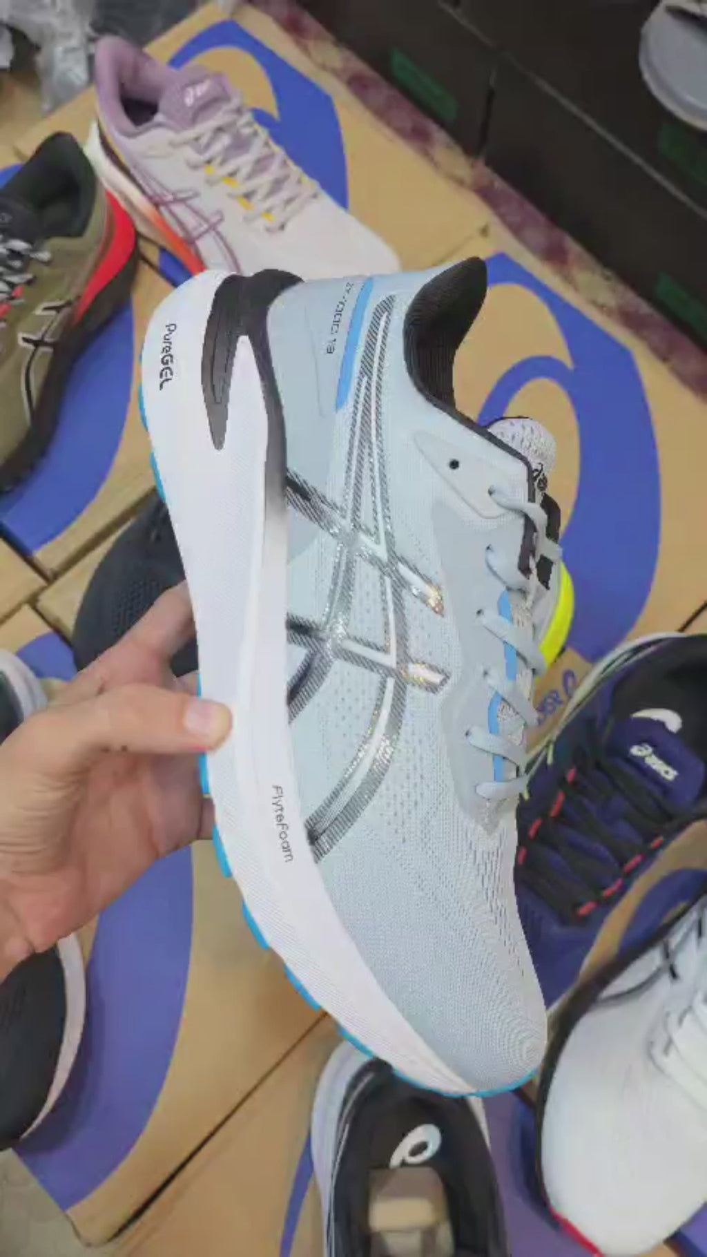 ASICS GT 1000 13 Cricket (Dot Perfect) - Grey/Blue - Multiple Size