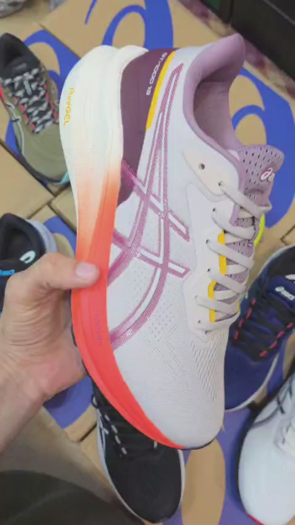 ASICS GT 1000 13 Cricket (Dot Perfect) - Grey/Purple - Multiple Size